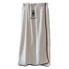 Woni's House 山茶花柔軟魔鬼氈浴袍 80 x 150 cm, 白色, 1個