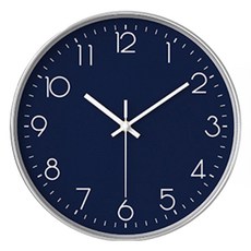 그래다다 모던 인테리어 감성 디자인 무소음 벽시계, 네이비
