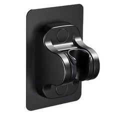 블랙조인 각도조절 무타공 샤워기 홀더, 블랙