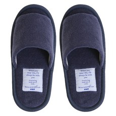 maisonderoomroom 毛巾家居室內拖鞋, 1個, 海軍藍