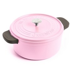 그린팬 인덕션 페더웨이트 세라믹 코팅 경량 주물냄비, 22cm, 쿼츠 핑크, 1개