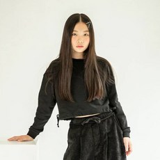 Individuel 女童抽繩短版T恤