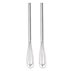 MarketYol 鋼絲迷你打蛋器, 銀色, 2個