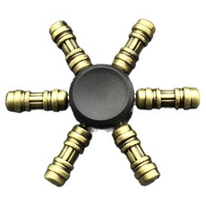 J&K 黃金多種圖案指尖陀螺 11, 1個, 混合顏色