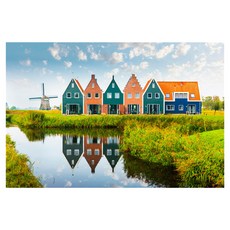 성인 풍경 종이 퍼즐, 볼렌담 타운, 1개, 300피스