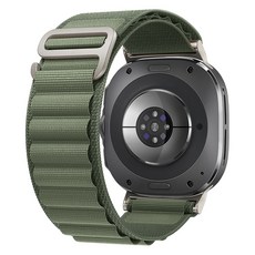 캘릭스 알파인 루프 스트랩 밴드 47mm, 카키(밴드) + 실버(커넥터), 1개