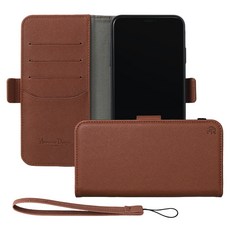 Awesome Design 手工皮革 Oblique 錢包手機殼 + 手腕帶套組