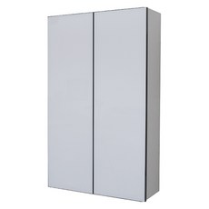 PlusBrand 누트 2도어 욕실 수건 수납 욕실장 600, 블랙 + 화이트, 1개