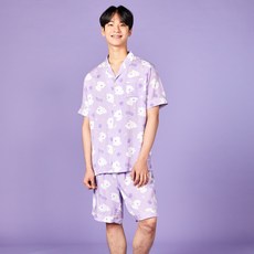 BUTTERSHOP Modern House 軟綢絲滑狗狗人造絲睡衣上下套裝