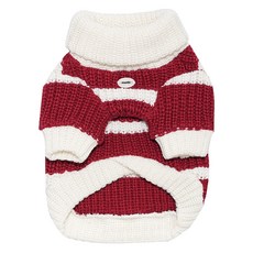 Montier 狗狗聖誕針織上衣, 紅色, 1個