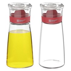 엘레멘탈키친 시노글라스 오일병 레드, 230ml, 2개