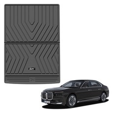 3더블유 에코라이너 TPE 카매트 트렁크매트, BLACK, BMW 7시리즈 G70 740d 740i 750e 2022년 12월
