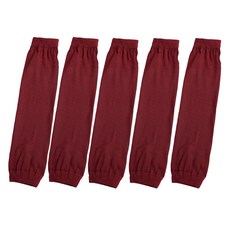마다꾸미 스판 통기성 좋은 긴팔 토시 5세트, 버건디