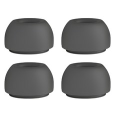 Audio Espresso 奶茶 Galaxy Buds3 Pro 矽膠耳塞套, 4個, 單一商品, 黑色