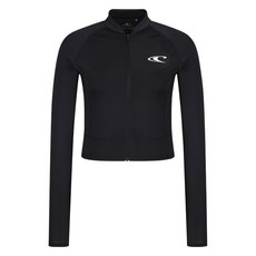O'NEILL 女士草寫字母拉鍊防磨衣 OWUJN6071 199, BLACK