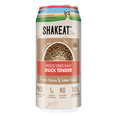 쉨잇 전연령 독 동결건조 키블 건식사료 캔, 오리, 185g, 1개