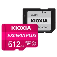 KIOXIA 鎧俠 Exceria Plus拍攝用microSD 128GB記憶卡, 512GB