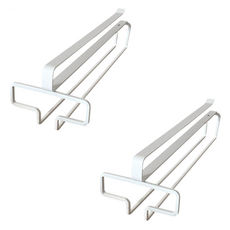 모던픽 무타공 와인잔 걸이 화이트, 2개