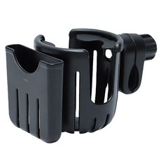 I'CLE 嬰幼兒二合一Bezel推車杯架, 黑色, 1個