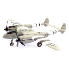 1:60 P-38 閃電戰鬥機 壓鑄模型 MTX763658GY, 灰色, 1個