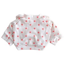 honeydog 狗狗圓點荷葉邊T恤 HDTS00425, 象牙白, 1個