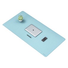 UNiCORN 皮革筆記型電腦電競鍵盤滑鼠長桌墊 80 x 40 cm MP-800M, 天空藍, 1個