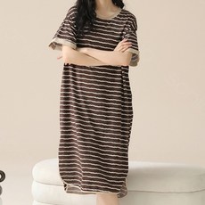 소니오 편안한 홈웨어 임부 반팔 원피스