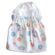 honeydog 狗狗可愛迷你連身裙 HDOP00431, 巴爾曼花朵 象牙白, 1個