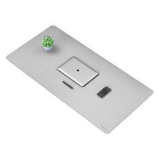 UNiCORN 皮革筆記型電腦電競鍵盤滑鼠長桌墊 80 x 40 cm MP-800M, 灰色, 1個