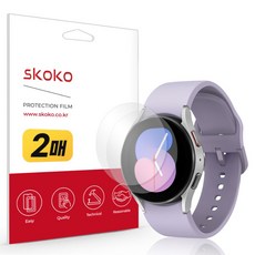 Skoko Galaxy Watch 防眩光AR塗層螢幕保護貼 2片組, 單一顏色, 1套