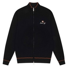 男款防風毛衣麻花開襟衫