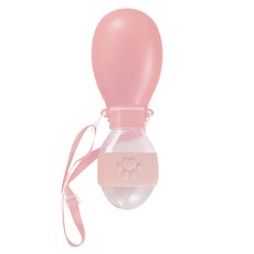 파스텔펫 반려동물 발바닥 휴대용 급수기, 핑크, 1개