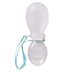 파스텔펫 반려동물 발바닥 휴대용 급수기, 화이트, 1개