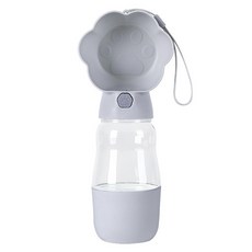 파스텔펫 반려동물 펀치 휴대용 급수식기, 그레이, 1개