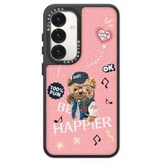 모란카노 테디 미러 맥세이프 디자인 휴대폰 케이스, 해피어 테디