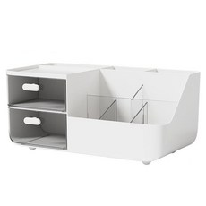 Allode 工作站收納桌面擺設, 1個, TYPE01 白色