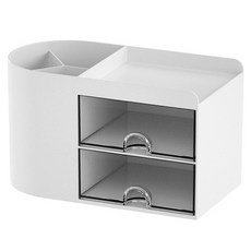 알로데 다용도 데스크탑 수납 정리함, TYPE01 화이트, 1개