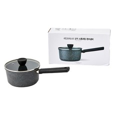 Modern House Rainforest 石材塗層電磁爐單柄鍋, 黑色, 1個, 18cm