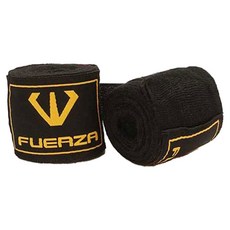 FUERZA 武術格鬥護手繃帶 2入, 黑色