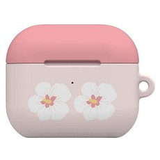 워너프 몬드 에어팟4 하드 케이스, 빅플라워 무궁화, 1개