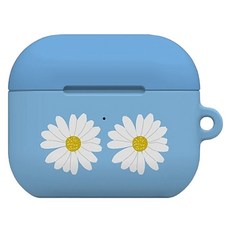 워너프 몬드 에어팟4 하드 케이스, 빅플라워 데이지, 1개