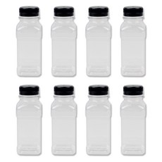 Inp 35口徑 方形果汁瓶 15.5 x 5.8 cm, 8個, 單一顏色, 350ml