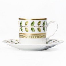 Bernardaud Constance 義式濃縮咖啡杯 88ml 5.5 x 5.5 x 7 cm + 杯碟 12 x 12 x 1.5 cm 套組, 1套, 混合顏色
