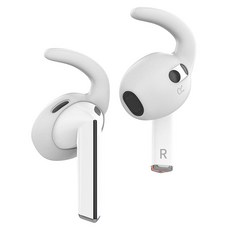 SPACE SHIELD Galaxy Buds3 耳機防丟 標準矽膠耳掛 短版 雙邊套組, 1套, 單一商品, 白色