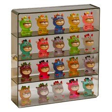 Dailynest 多用途滑門4格展示櫃 黑色, 1個