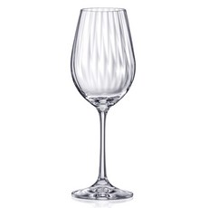 크리스탈렉스 워터폴 플리츠 화이트 와인잔, 350ml, 6개