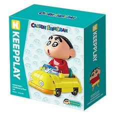 Shinchan 蠟筆小新 Keep Play 汽車系列2 積木, 黃色, 1個