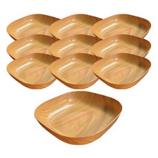 CAMEL 多用途轉印方形籃, 木紋圖案, 10個