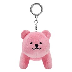 XOPLAY 빵빵이的日常生活 發聲娃娃鑰匙圈 粉紅色 Kkikko, 1個, 14cm