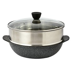 Modern House Rainforest 黑石塗層電磁爐兩用多功能派對炒鍋, 28cm, 1個